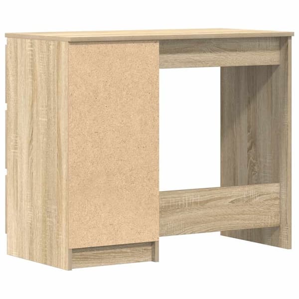vidaXL skrivebord 90x45x76 cm spånplade sonoma-eg