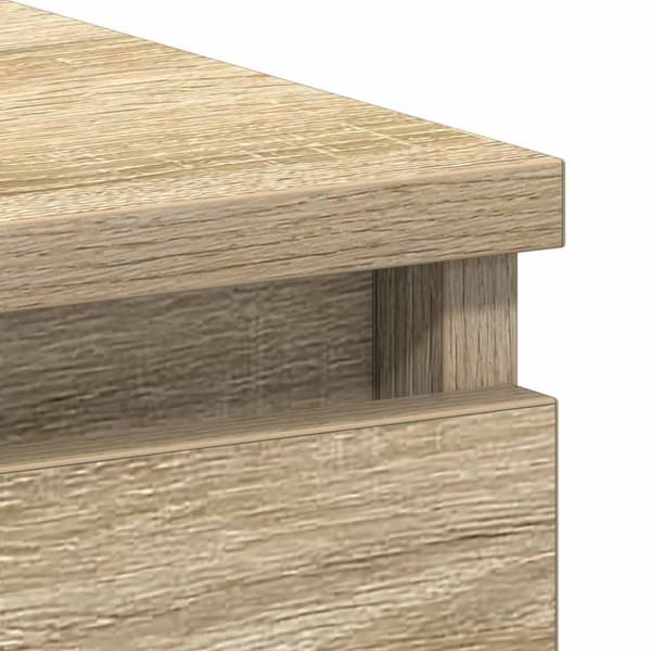 vidaXL skrivebord 90x45x76 cm spånplade sonoma-eg