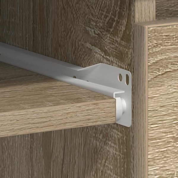 vidaXL skrivebord 90x45x76 cm spånplade sonoma-eg