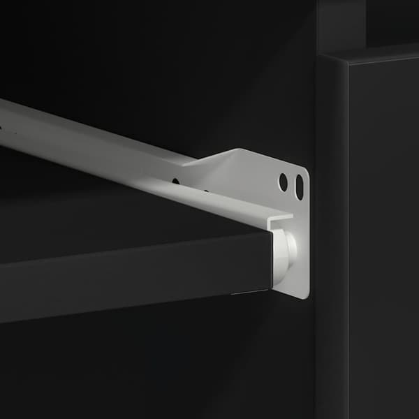 vidaXL skrivebord 90x45x76 cm spånplade sort