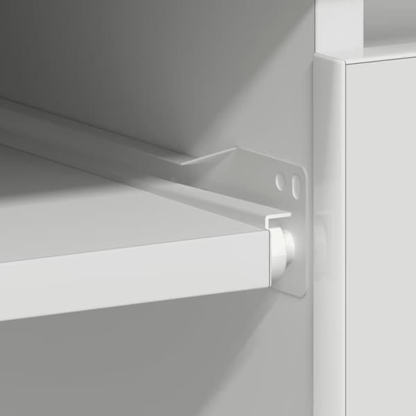 vidaXL Skrivebord høyglans hvit 90x45x76 cm konstruert tre