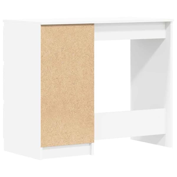 vidaXL Skrivbord vit 90x45x76 cm konstruerat trä