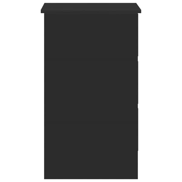vidaXL Skrivbord svart 90x45x76 cm konstruerat trä