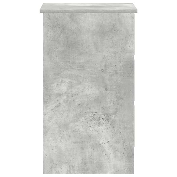 vidaXL skrivebord 90x45x76 cm spånplade betongrå