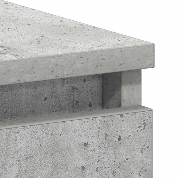 vidaXL skrivebord 90x45x76 cm spånplade betongrå