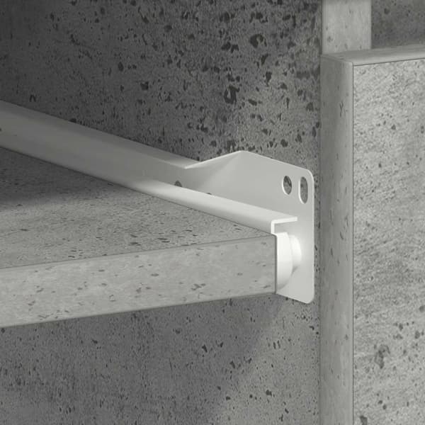 vidaXL skrivebord 90x45x76 cm spånplade betongrå