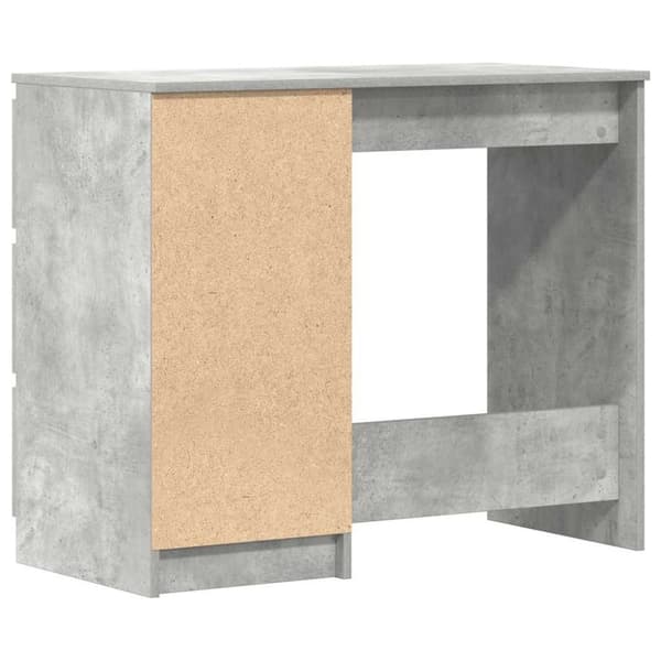 vidaXL Skrivebord betonggrå 90x45x76 cm konstruert tre