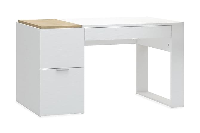 4You Kirjoituspöytä 140 cm Valkoinen/Puu/Luonnonväri VOX