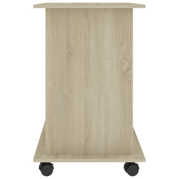 vidaXL Tietokonepöytä Sonoma-tammi 80x50x75 cm tekninen puu