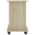 Miniatyrbilde 6 av 7: vidaXL Databord sonoma eik 80x50x75 cm konstruert tre