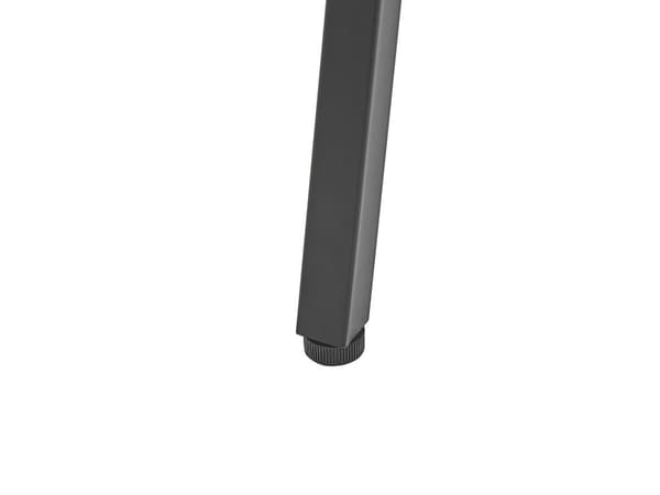 Hemmakontor Skrivbord Mörk Träskiva 100 x 50 cm Svart Metallram med Hyllor