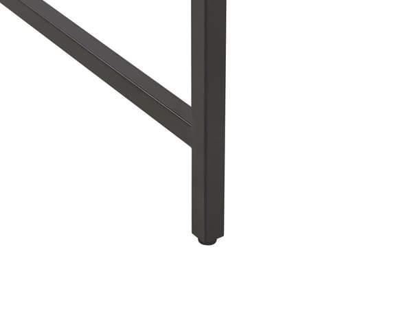 Hjemmebord Sort Træplade Metalben 2 Skuffer Minimalistisk Design 120 x 60 cm