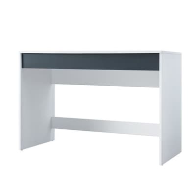 COMPO Desk 2 lådor - Vit och grå - L 110 x D 45 x H 75 cm