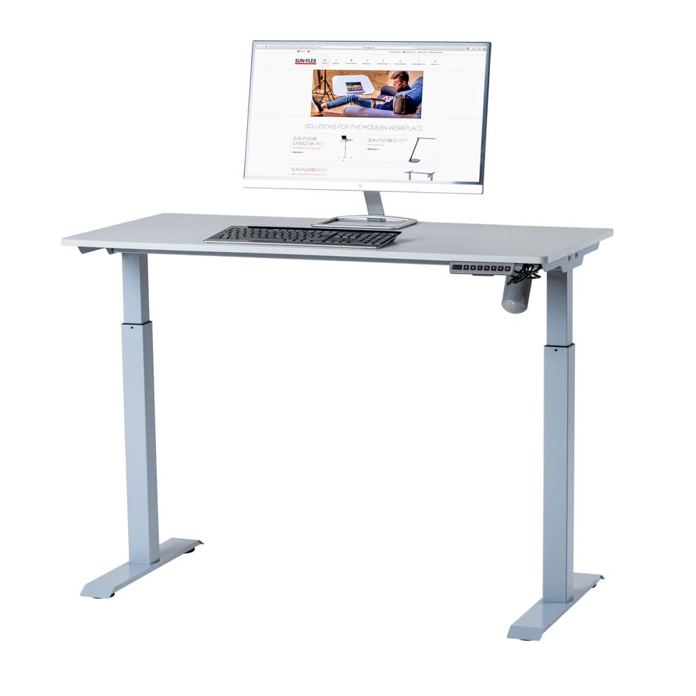 Höj & Sänkbart Bord - Easydesk Elite Silver/Grå