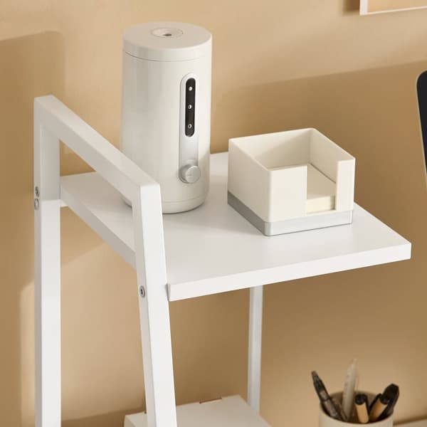 SoBuy Skrivebord med reol, Computerbord L100* D50 * H75 cm hvid FWT29-W