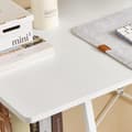 Miniatyrbillede 5 af 9: SoBuy Skrivebord med reol,  Computerbord  L100* D50 * H75 cm hvid FWT29-W