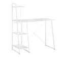 Miniatyrbillede 1 af 9: SoBuy Skrivebord med reol,  Computerbord  L100* D50 * H75 cm hvid FWT29-W