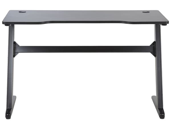 Gamerbord Sort Metal 120 x 60 cm Dekorativ Gaming Skrivebord med LED lys Fjernbetjening Moderne Hitech Design til Drenge Værelse