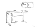 Miniatyrbillede 3 af 11: Gamerbord Sort Metal 120 x 60 cm Dekorativ Gaming Skrivebord med LED lys Fjernbetjening Moderne Hitech Design til Drenge Værelse