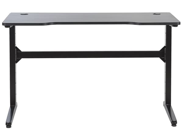 Modernt Gamingbord med RGB LED-belysning 120 x 60 cm MDF Hemmakontor Svart
