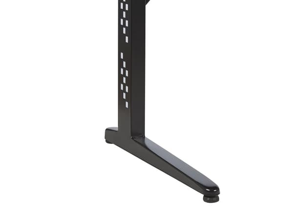 Pelipöytä musta 120 x 60 cm metallijalat suorakulmainen LED-valot moderni tyyli