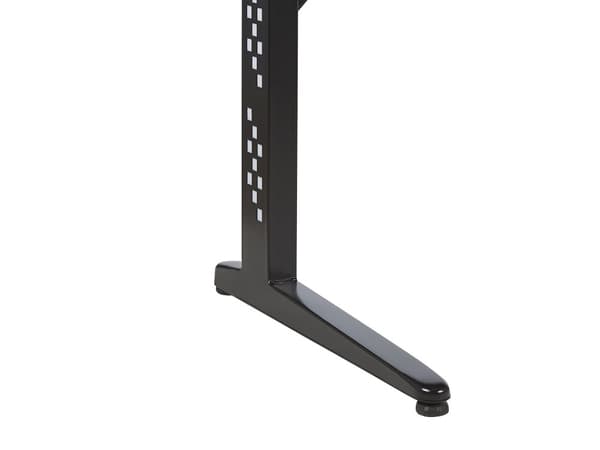 Pelipöytä musta 120 x 60 cm metallijalat suorakulmainen LED-valot moderni tyyli