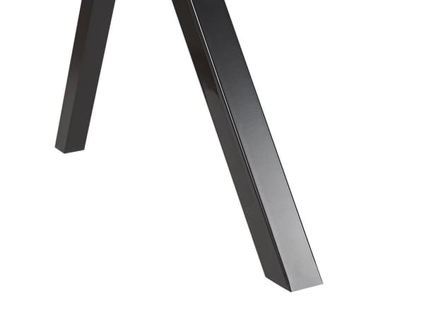 Pelipöytä musta 120 x 60 cm metallijalat suorakulmainen LED-valot MDF-levymoderni tyyli