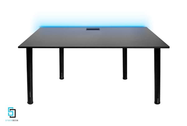 SyberDesk Spelskrivbord - Spelbord - Med LED För Spelare - Gaming Desk