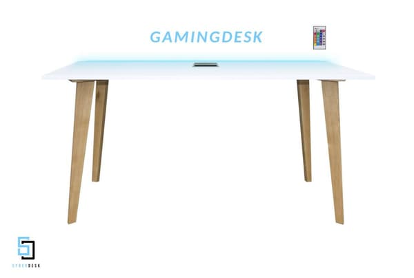 SyberDesk Datorspelskrivbord SK med LED för spelare
