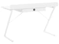 Miniatyrbillede 6 af 9: Skrivebord 120 x 60 cm hvidt med lyst Træ MDF med Skuffe Metalben Skandinavisk Stil