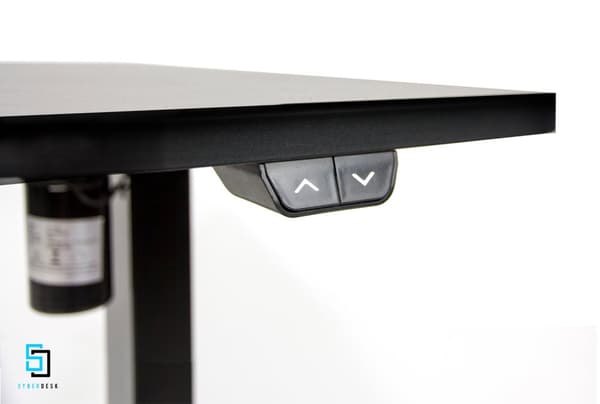 SyberDesk Electric Pro LED, skrivbord gaming Elektrisk höjdjusterbart stående skrivbord Sittstativ Skrivbord Justerbart skrivbordstativ, 132 * 65