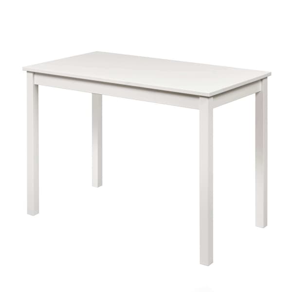 Arbejdsbord "Vesa" lavet af massivt fyrretræ (Pure White), 110 x 60 cm Højde 75 cm ​