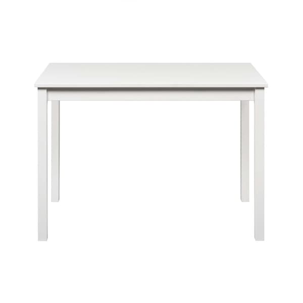 Arbejdsbord "Vesa" lavet af massivt fyrretræ (Pure White), 110 x 60 cm Højde 75 cm ​
