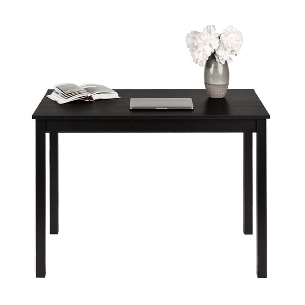 Arbetsbord "Vesa" tillverkat av massivt furuträ (Black), 110 x 60 cm Height 75 cm