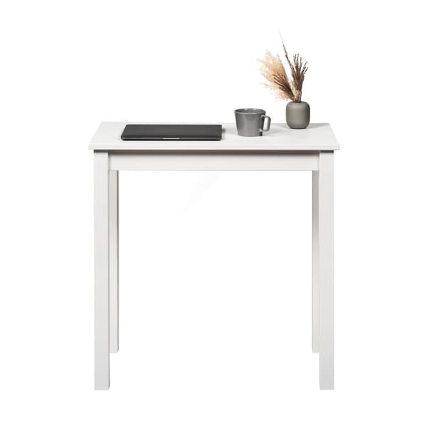 Arbetsbord “Vesa” tillverkat av massivt furuträ (Pure White), 75 x 38 cm Height 75 cm