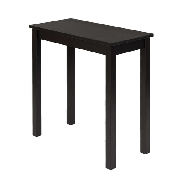 Arbejdsbord "Vesa" lavet af massivt fyrretræ (sort kaffe), 75 x 38 cm Højde 75 cm