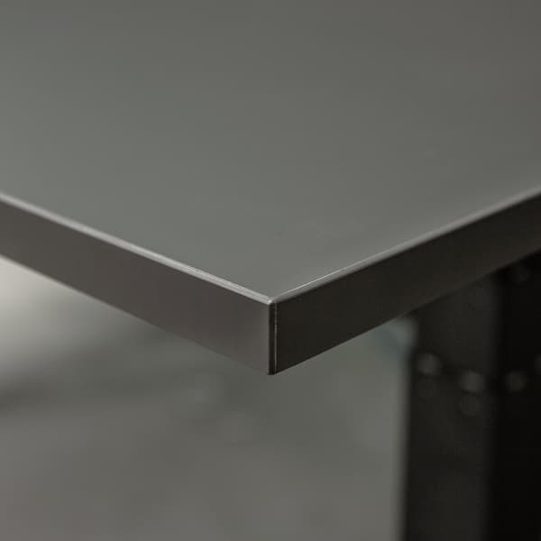 Justerbart skrivbord Dual Motor - 180x80 cm - Svart / Antracit