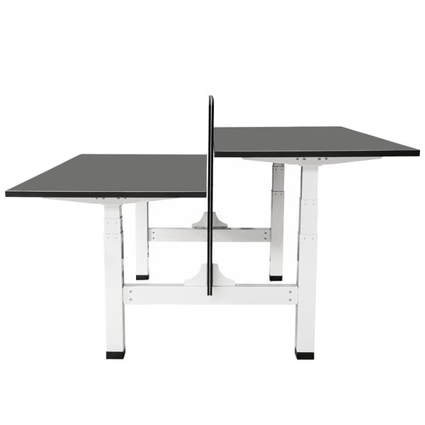 Elektrisk justerbart duobord - 140x80 cm - To dobbeltmotor - Hvid / Antracit