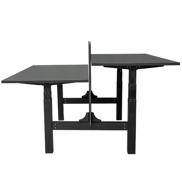 Elektrisk justerbart duobord - 160x80 cm - To dobbeltmotor - Sort / Antracit