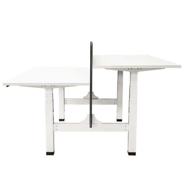 Elektrisk justerbart duobord - 180x80 cm - To dobbeltmotor - Hvid