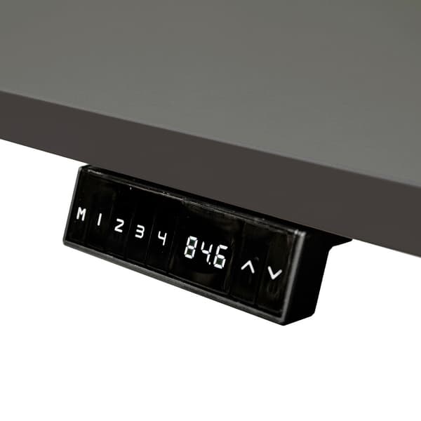 Elektrisk justerbart duobord - 180x80 cm - To dobbeltmotor - Hvid / Antracit