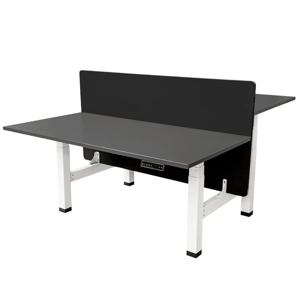 Skillevægs duobord 180x80 cm - Sort
