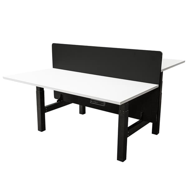 Skillevægs duobord 180x80 cm - Sort