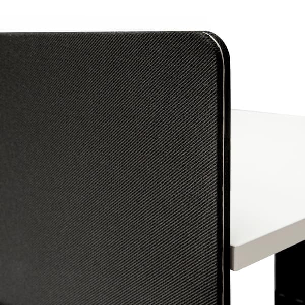 Skillevægs duobord 180x80 cm - Sort