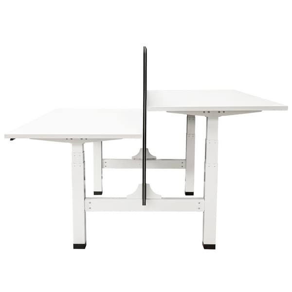 Skillevægs duo skrivebord 140x100 cm - Sort
