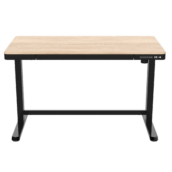 Elektrisk justerbart skrivebord - 120x60 cm - hvidkalket eg