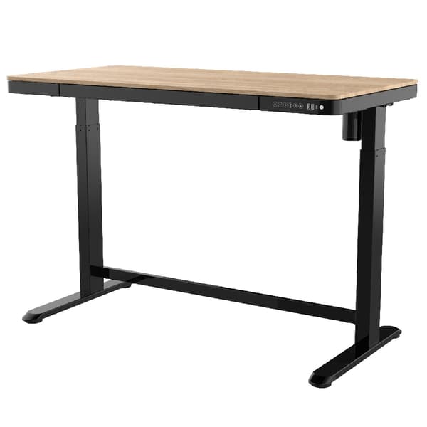 Elektrisk justerbart skrivebord - 120x60 cm - hvidkalket eg