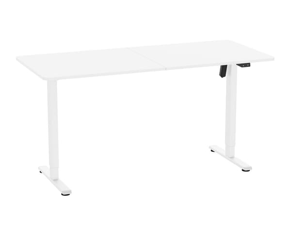 Höj och sänkbart Skrivbord 160 x 70 cm - Vit