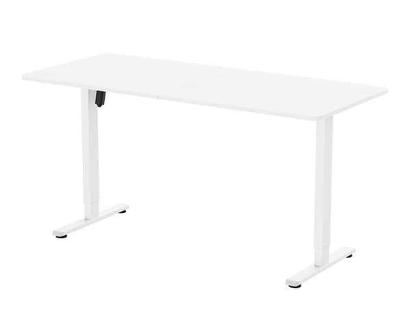 Höj och sänkbart Skrivbord 160 x 70 cm - Vit
