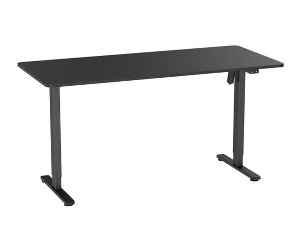 Korkeussäädettävä työpöytä 160 x 70 cm - Musta